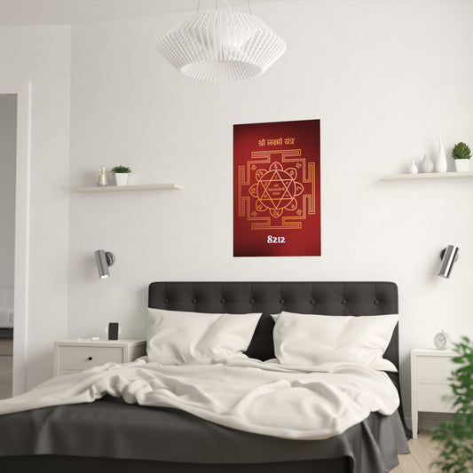 Shri Lakshmi Yantra Wealth Code Poster