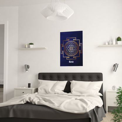 Golden Sri Yantra Poster Wealth Code