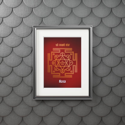 Shri Lakshmi Yantra Wealth Code Poster