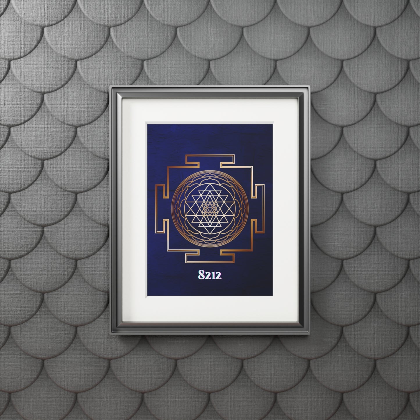 Golden Sri Yantra Poster Wealth Code