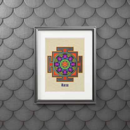 Bagalamukhi Yantra Mandala Poster