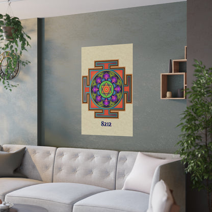 Bagalamukhi Yantra Mandala Poster