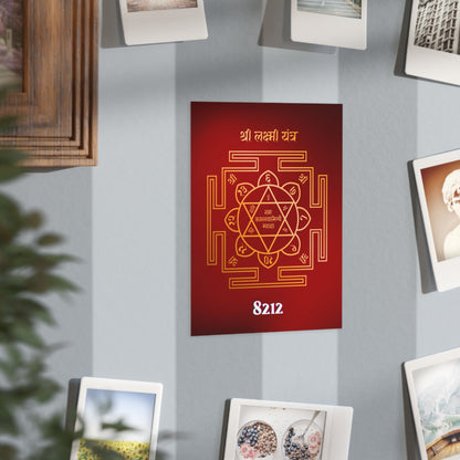 Shri Lakshmi Yantra Wealth Code Poster