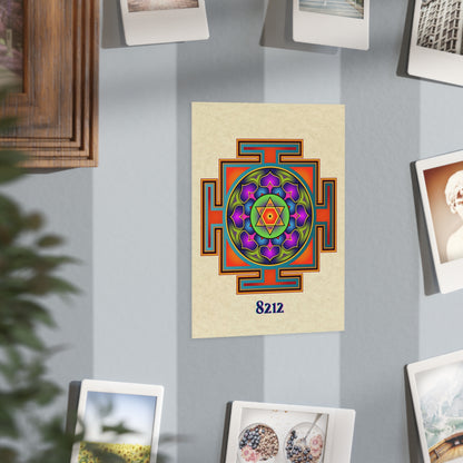 Bagalamukhi Yantra Mandala Poster