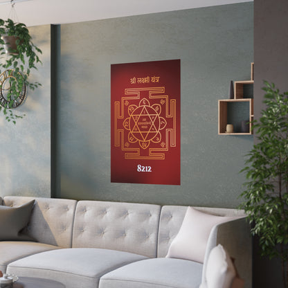 Shri Lakshmi Yantra Wealth Code Poster