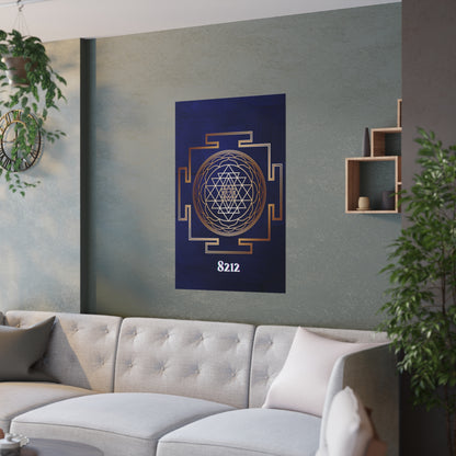 Golden Sri Yantra Poster Wealth Code