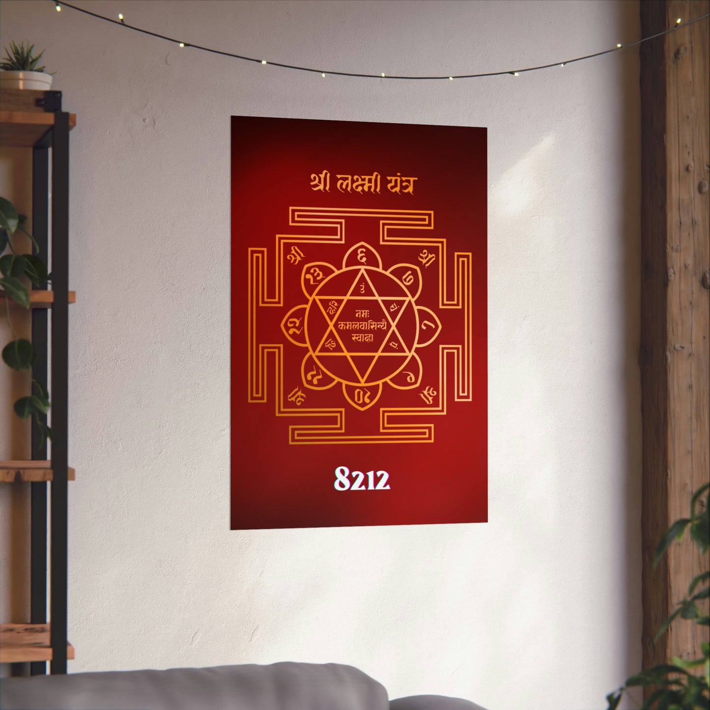 Shri Lakshmi Yantra Wealth Code Poster