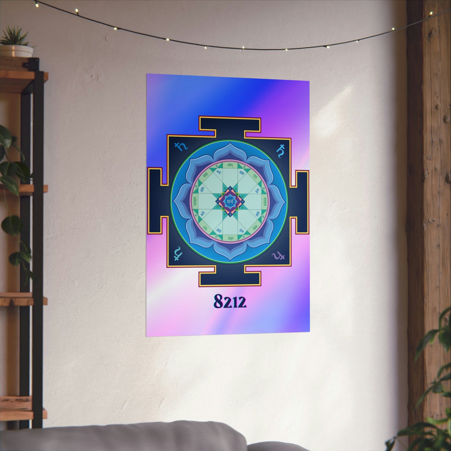 Saturn Yantra Wealth Code Poster