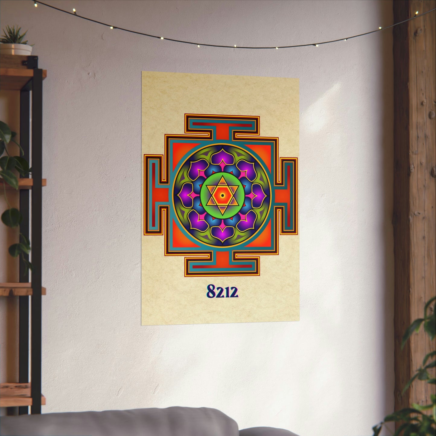 Bagalamukhi Yantra Mandala Poster