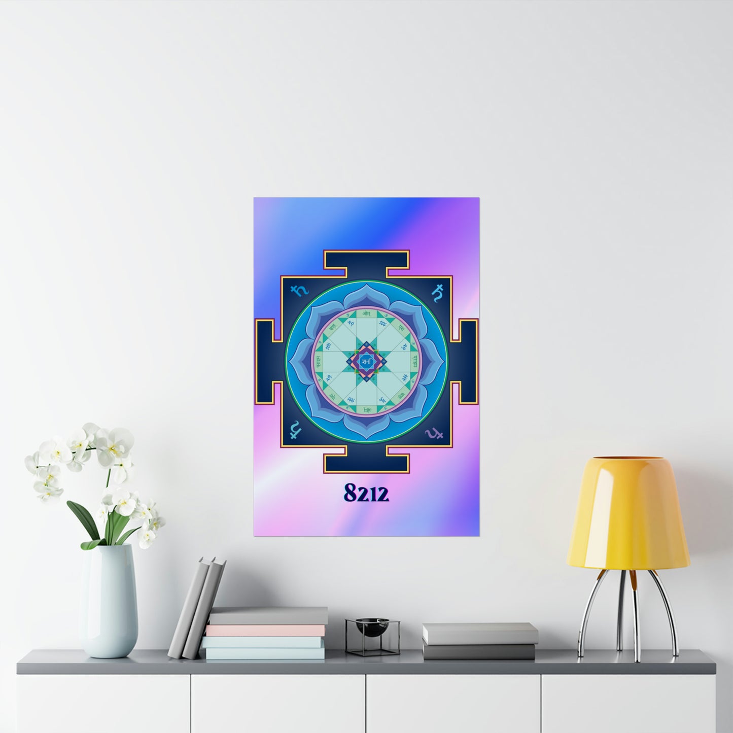 Saturn Yantra Wealth Code Poster