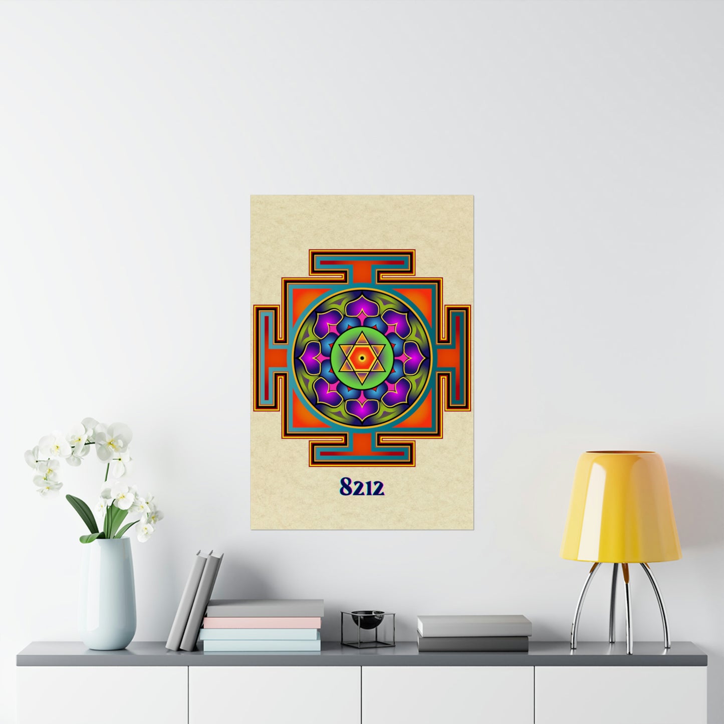 Bagalamukhi Yantra Mandala Poster