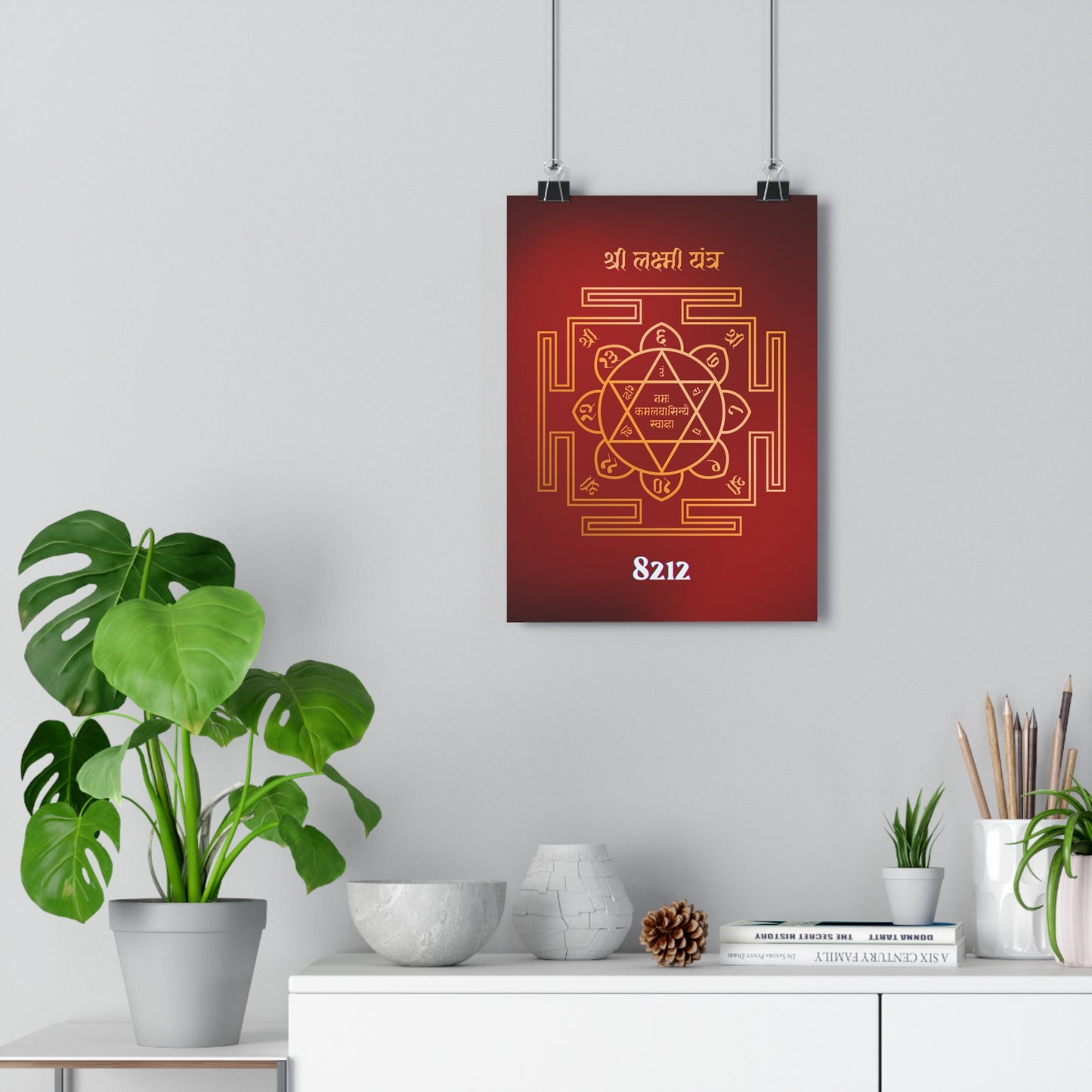 Shri Lakshmi Yantra Wealth Code Poster