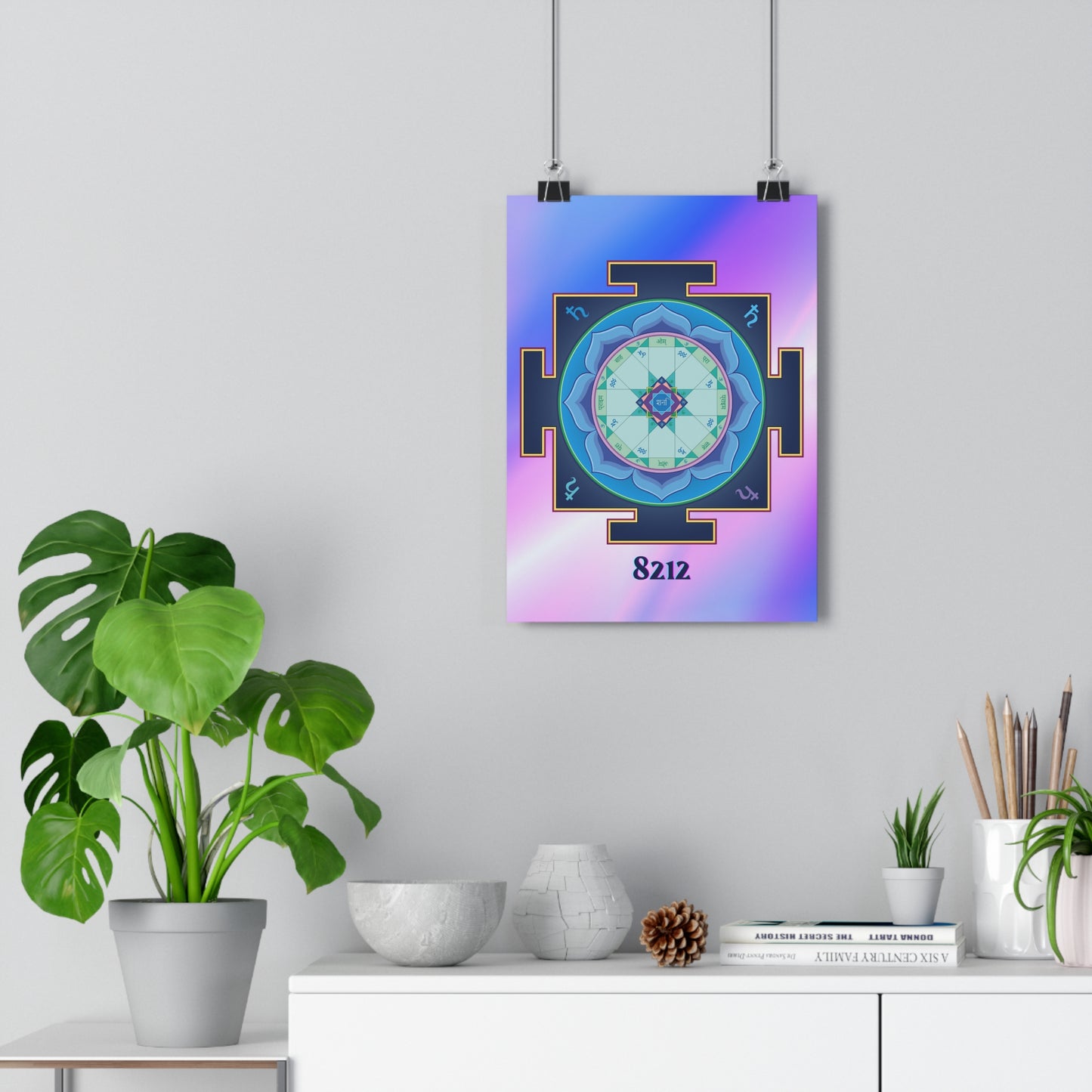 Saturn Yantra Wealth Code Poster