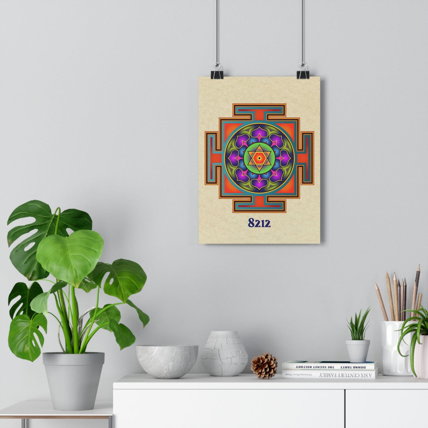 Bagalamukhi Yantra Mandala Poster