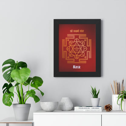 Shri Lakshmi Yantra Wealth Code Poster