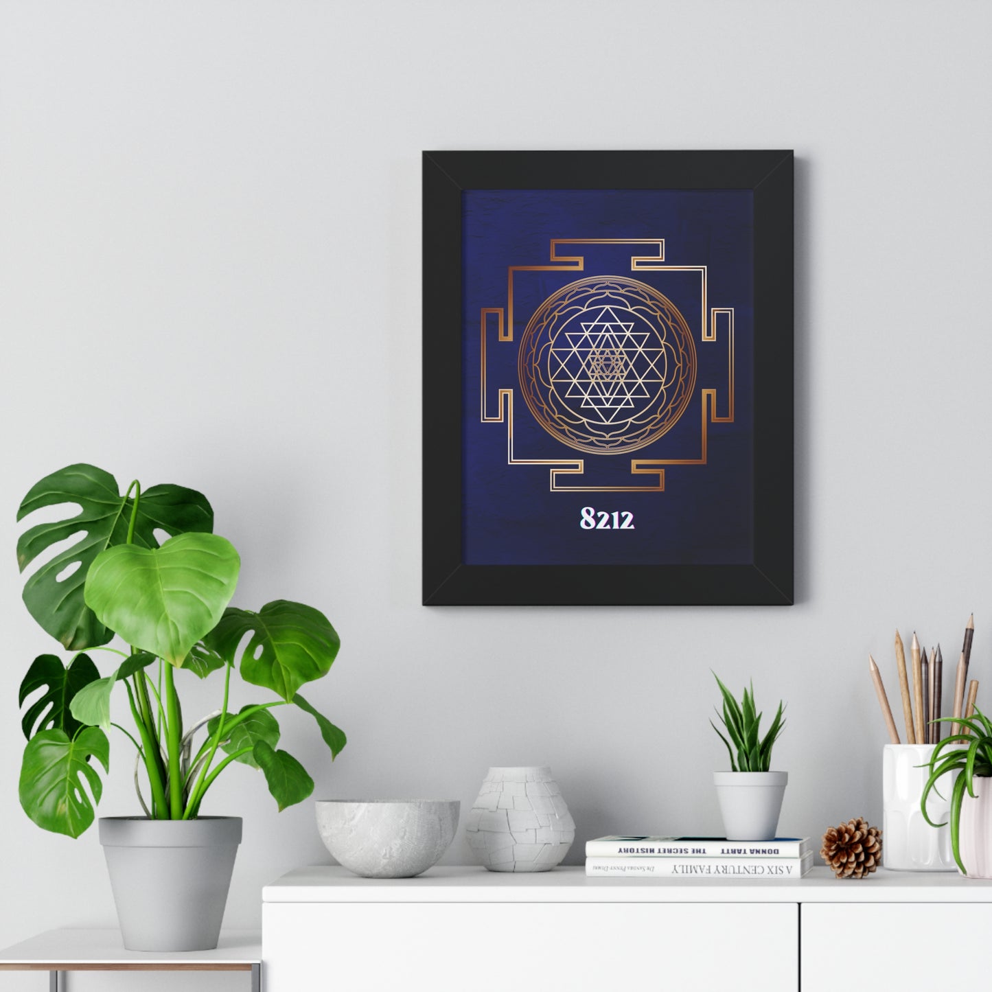 Golden Sri Yantra Poster Wealth Code