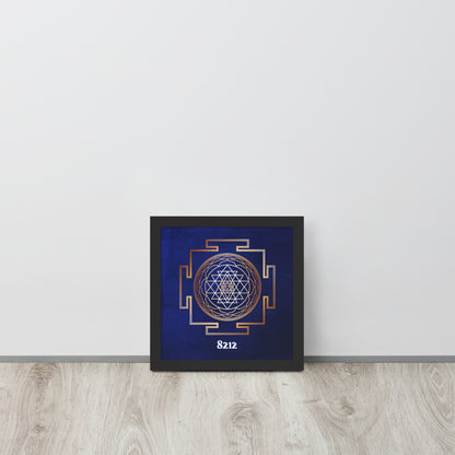 Golden Sri Yantra Poster Wealth Code