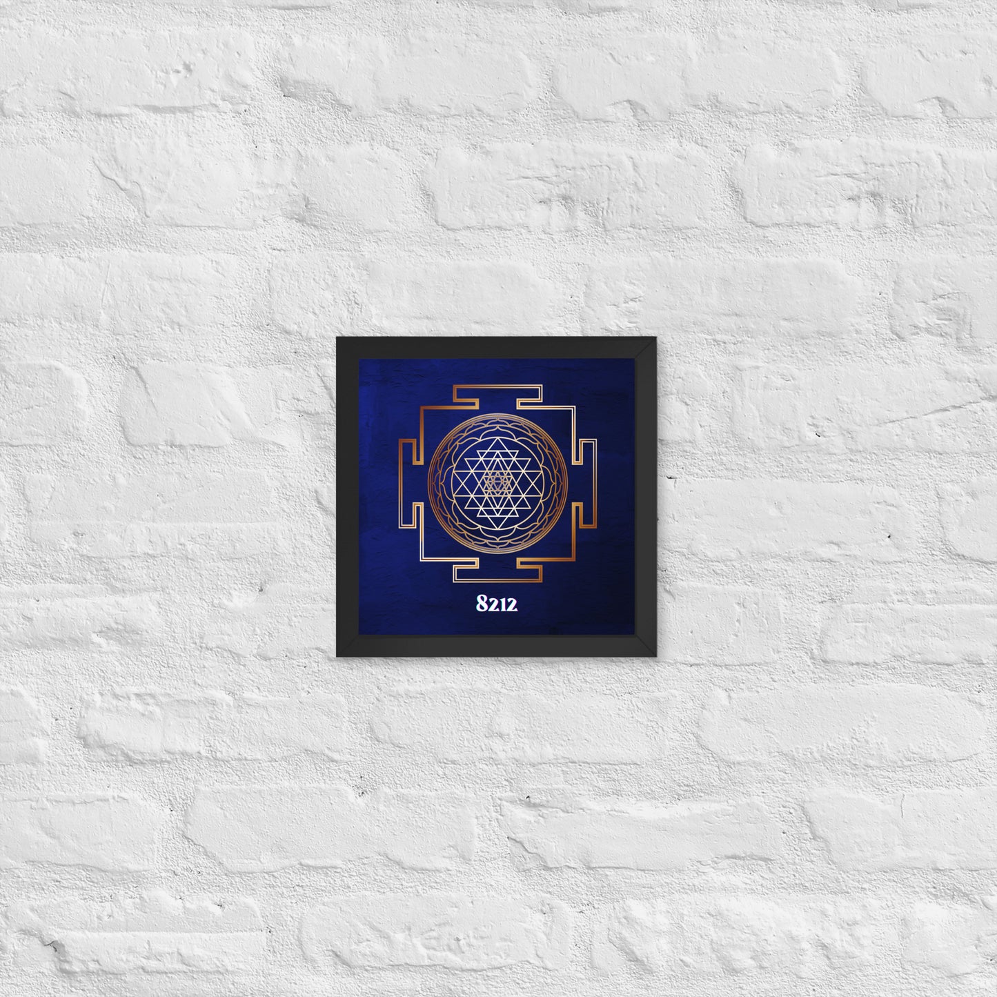 Golden Sri Yantra Poster Wealth Code