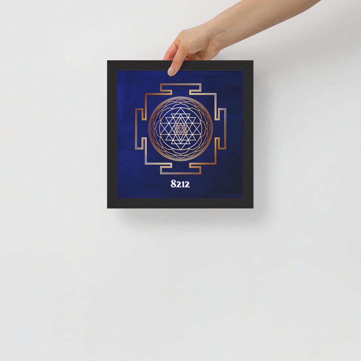 Golden Sri Yantra Poster Wealth Code