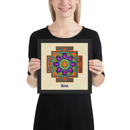 Bagalamukhi Yantra Mandala Poster