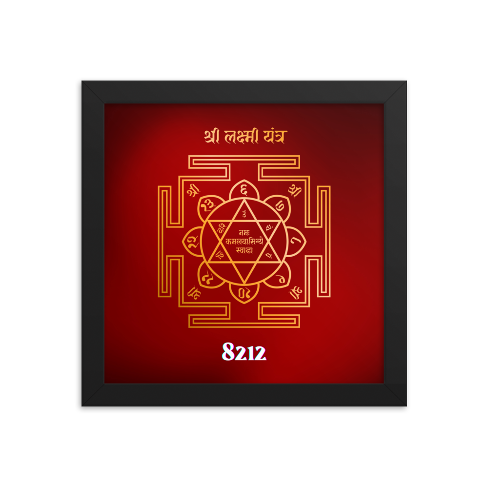 Shri Lakshmi Yantra Wealth Code Poster