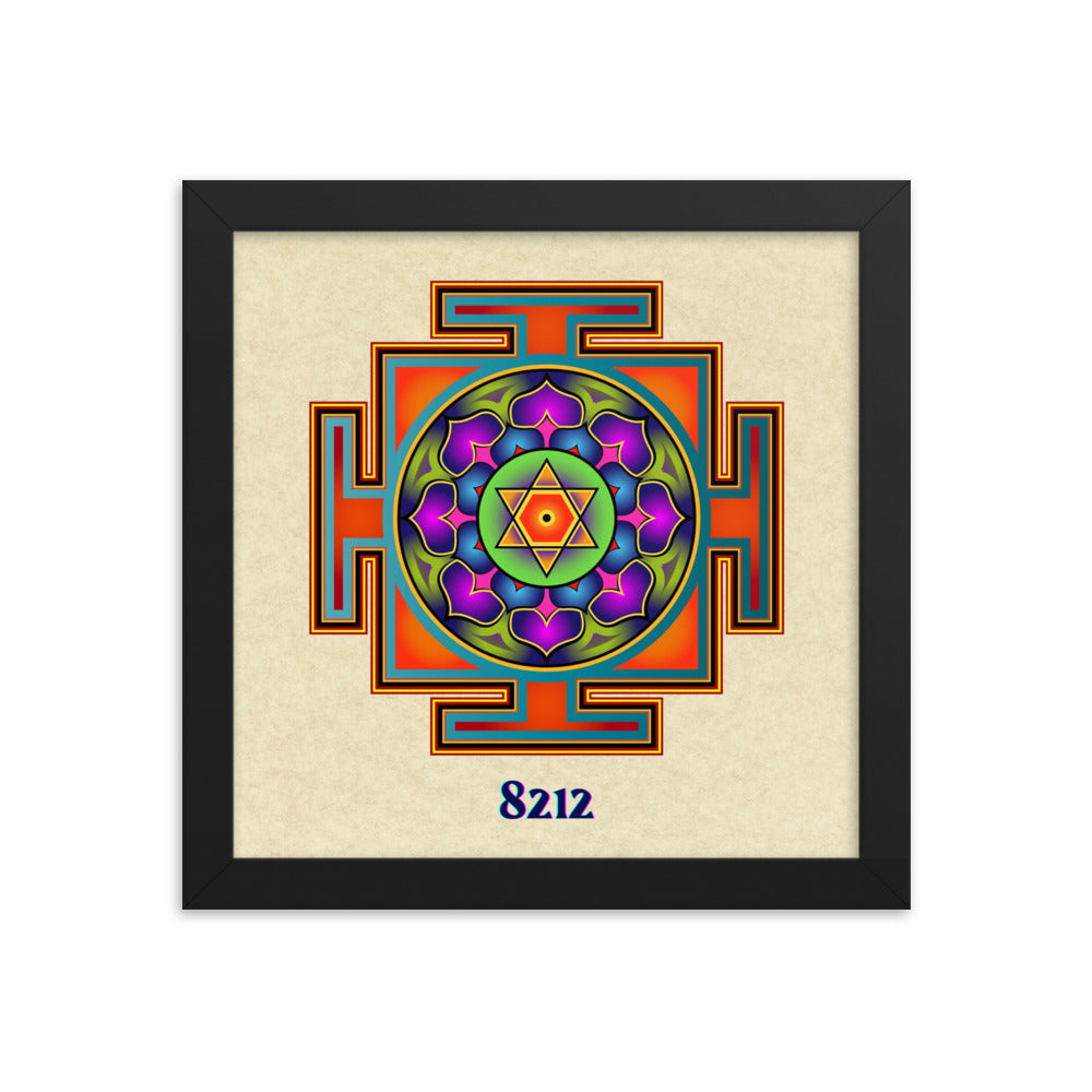 Bagalamukhi Yantra Mandala Poster