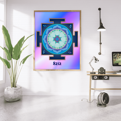 Saturn Yantra Wealth Code Poster