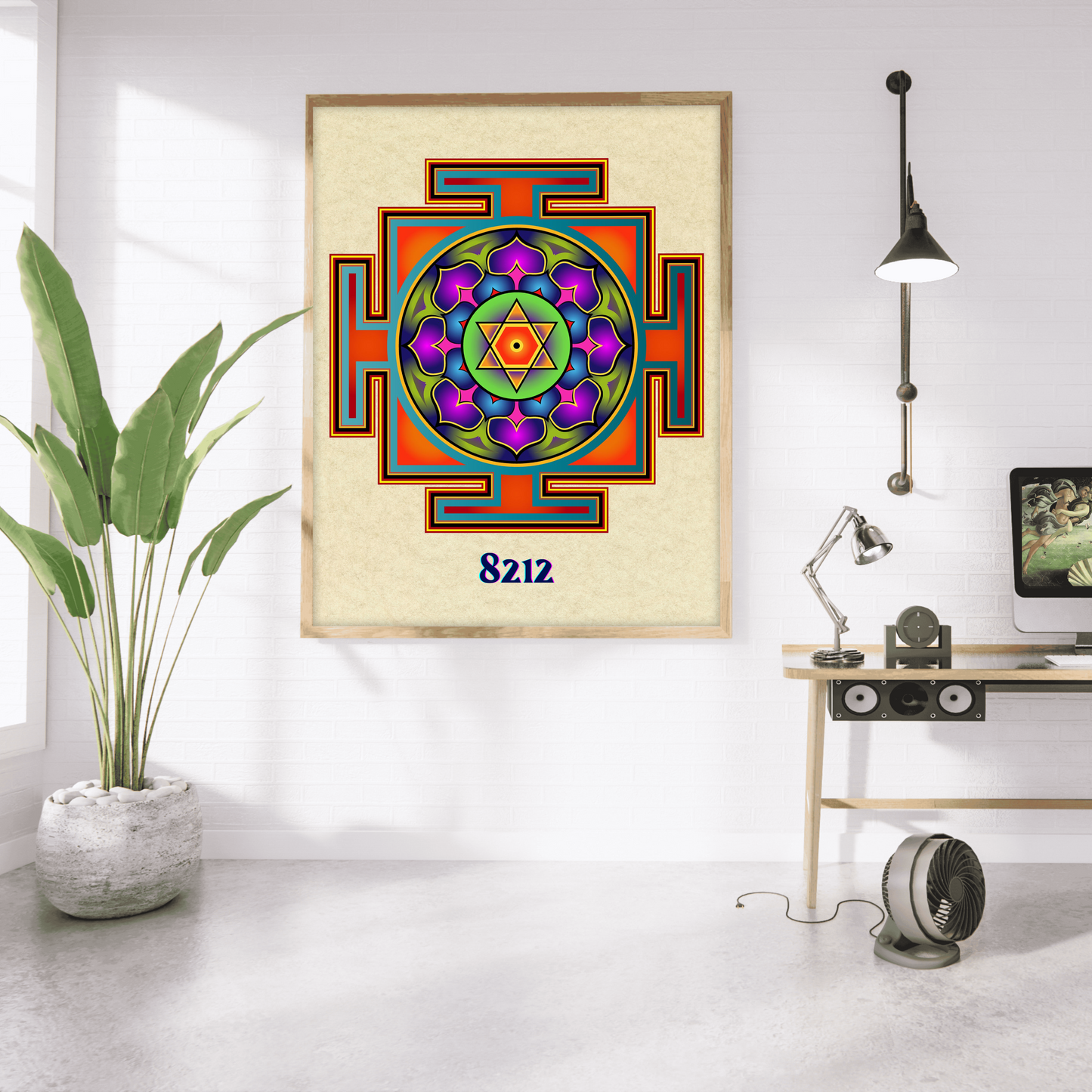 Bagalamukhi Yantra Mandala Poster