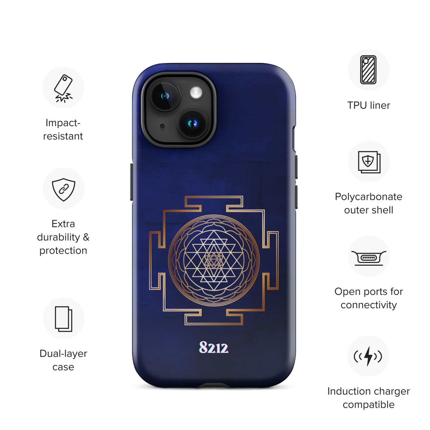 Sacred Sri Yantra Wealth Code Phone Case