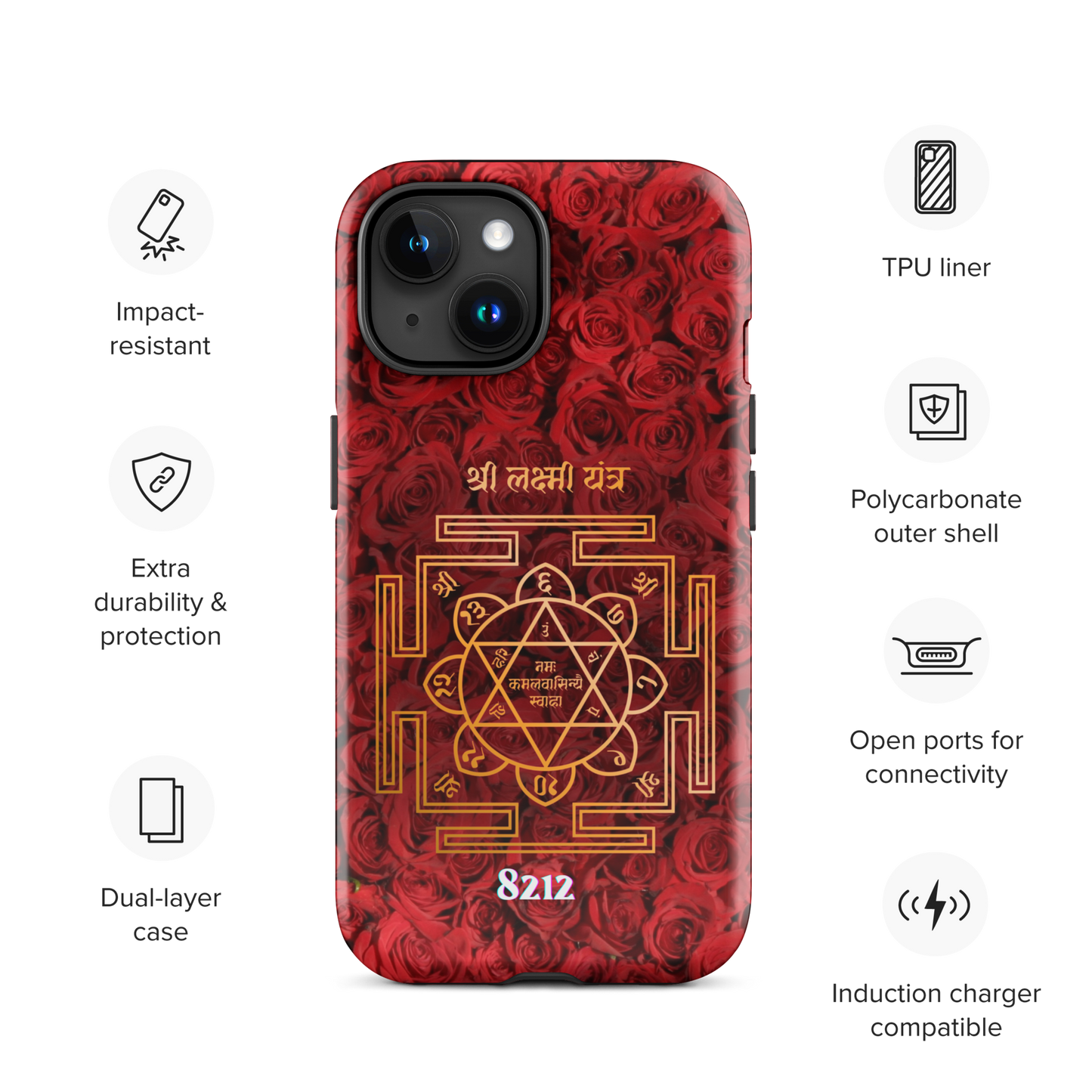 Shri Lakshmi Yantra Personalized Wealth Code Phone Case