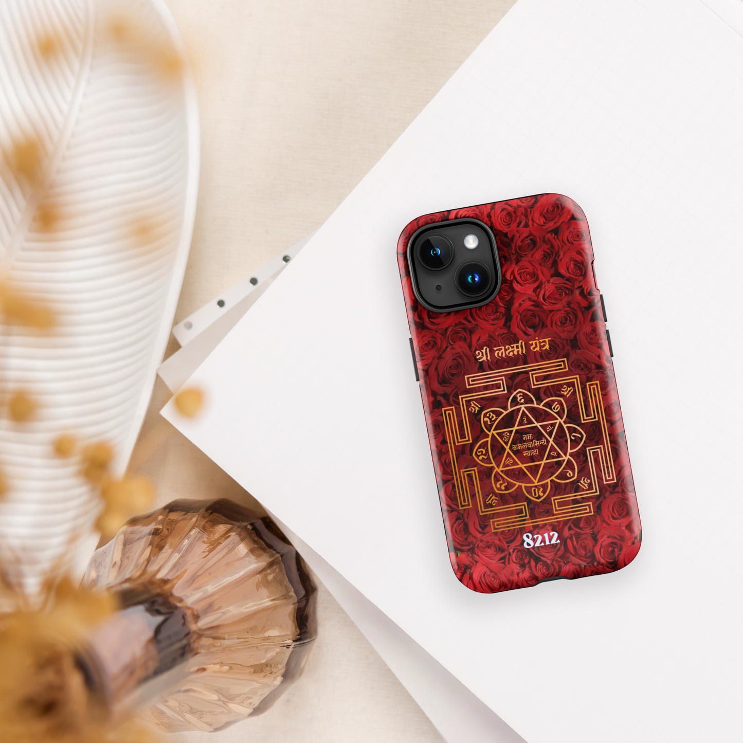 Shri Lakshmi Yantra Personalized Wealth Code Phone Case