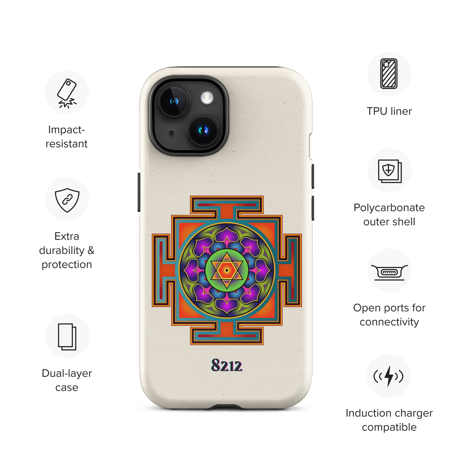 Bhuvaneshwari Yantra Personal Wealth Code Phone Case