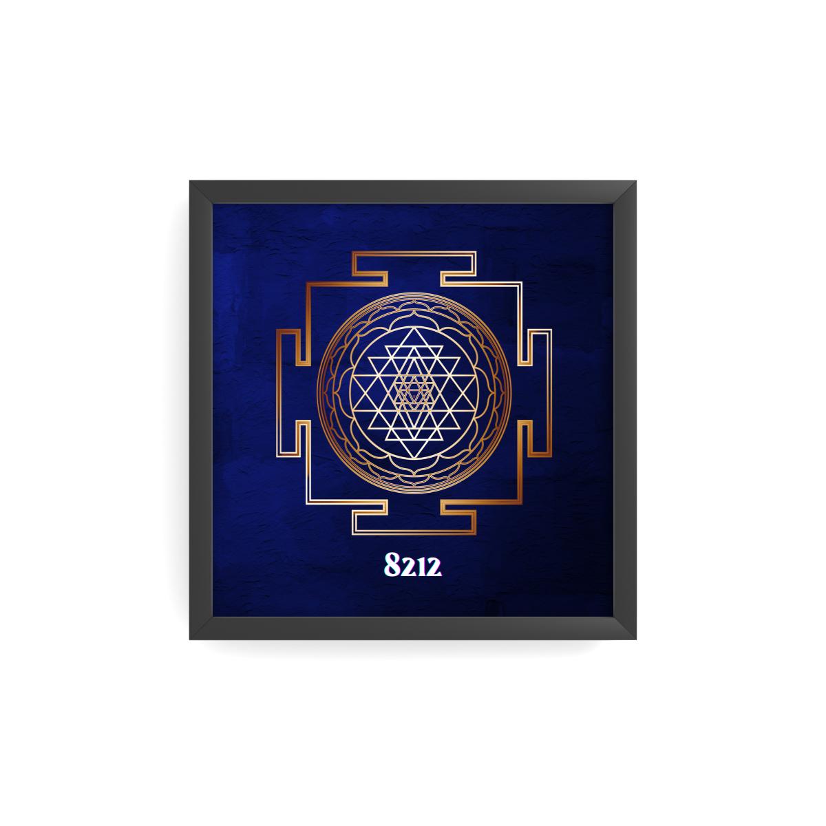 Golden Sri Yantra Poster Wealth Code