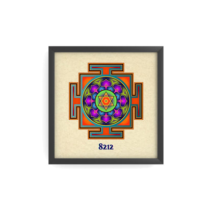 Bagalamukhi Yantra Mandala Poster